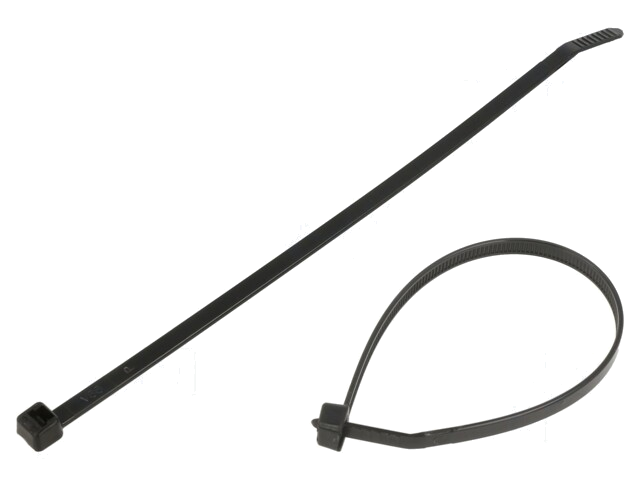 Kabelbinder; L: 188mm; W: 4,8mm; polyamide; 222N; zwart; Ømax: 48mm Kabelbinder; L: 188mm; W: 4,8mm; polyamide; 222N; zwart; Ømax: 48mm